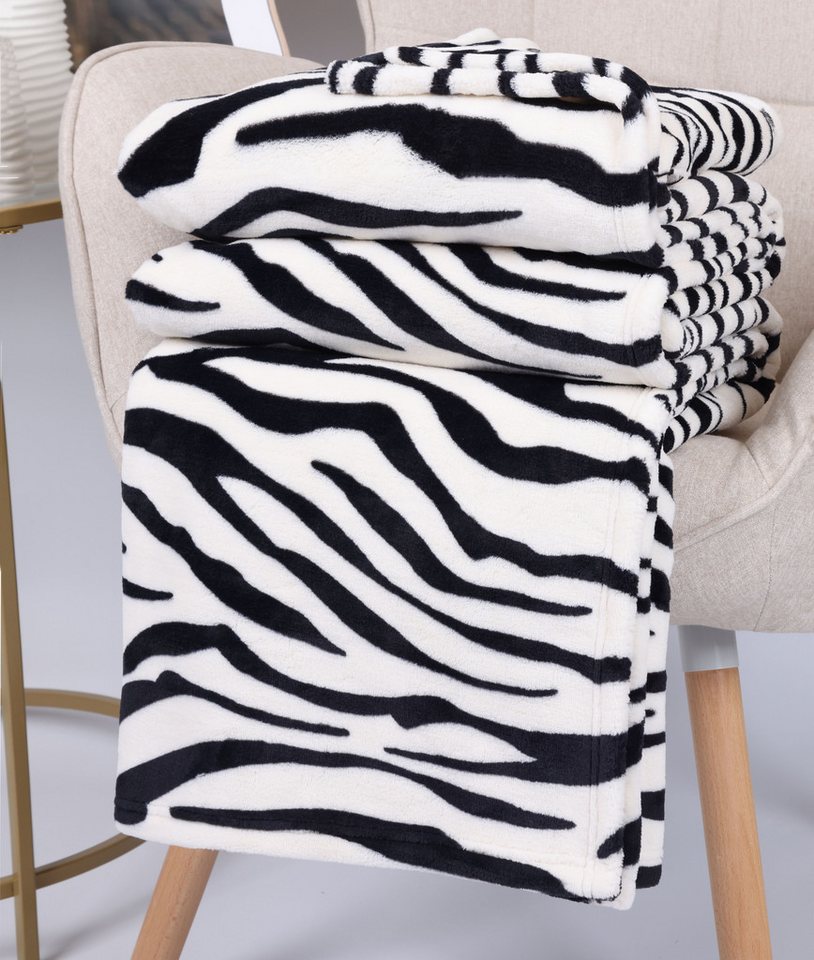 Wohndecke Betz Kuscheldecke Größe 150x200cm Farbe Zebra, Betz Wohndecke Betz Kuscheldecke Größe 150x200cm Farbe Zebra, Betz von Betz