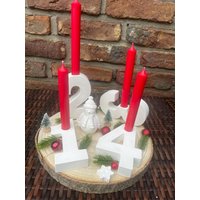 Adventszahlen 1-4 Aus Kerraflott Gegossen von BetzKreativShop
