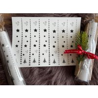 Kerzentattoo, Wasserschiebefolie Weihnachten Adventskalender von BetzKreativShop