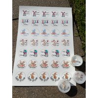 Teelicht Kerzentattoo, Wasserschiebefolie, Ostern Gruppe von BetzKreativShop