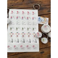 Teelicht Kerzentattoo, Wasserschiebefolie, Weihnachten Wichtel von BetzKreativShop