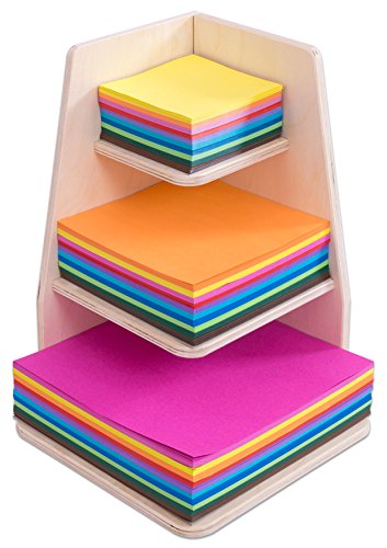 Betzold - Papier-Ständer aus Holz - ideale Aufbewahrungsmöglichkeit von Papier für Papiergrößen 10 x 10, 15 x 15 und 20 x 20 cm, sauber und ordentlich gefertigt von Betzold