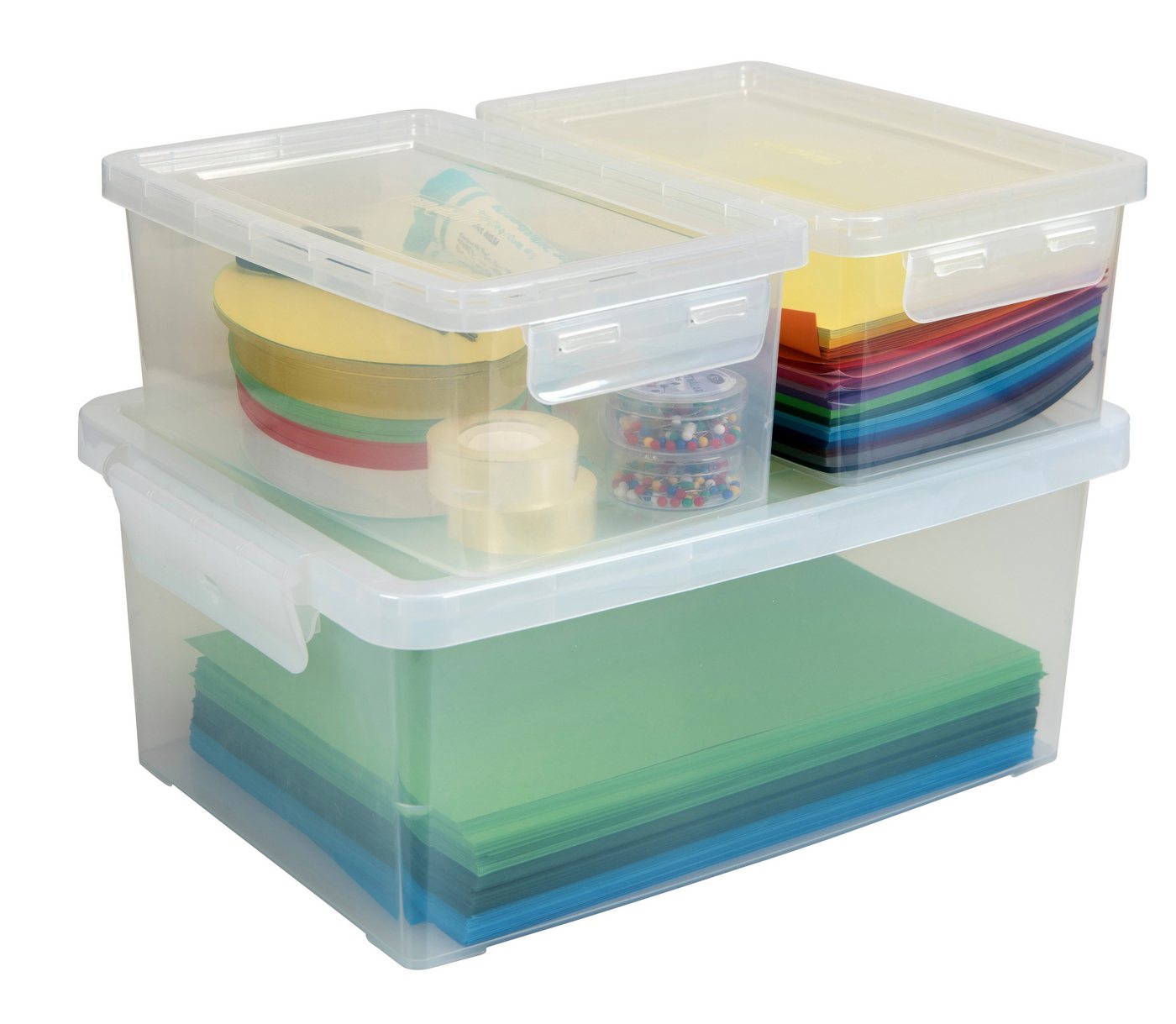 Betzold Aufbewahrungsbox Aufbewahrungsboxen-Set 3-teilig – stapelbar für Schule & Büro Betzold Aufbewahrungsbox Aufbewahrungsboxen-Set 3-teilig – stapelbar für Schule & Büro von Betzold