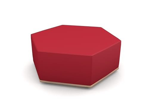 Betzold Sechseck-Lounge Hockerelement - modularer Sitzhocker mit Kunstlederbezug von Betzold