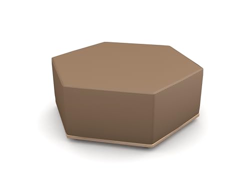 Betzold Sechseck-Lounge Hockerelement - modularer Sitzhocker mit Kunstlederbezug von Betzold