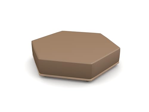 Betzold Sechseck-Lounge Hockerelement - modularer Sitzhocker mit Kunstlederbezug von Betzold