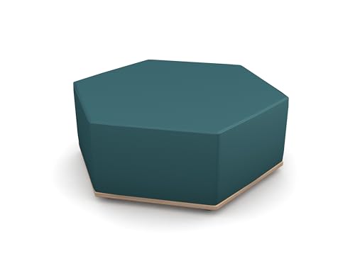 Betzold Sechseck-Lounge Hockerelement - modularer Sitzhocker mit Kunstlederbezug von Betzold