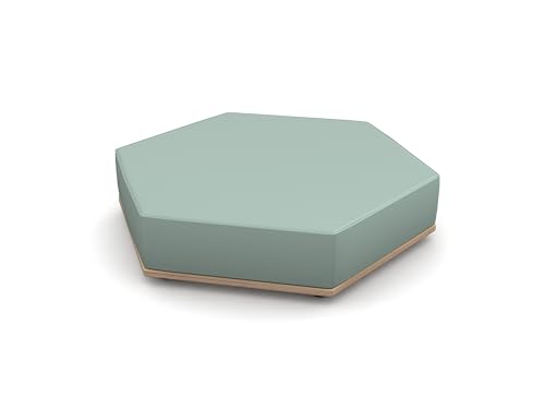 Betzold Sechseck-Lounge Hockerelement - modularer Sitzhocker mit Kunstlederbezug von Betzold