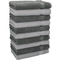 Betz 10 Stück Gästehandtücher Premium 100%baumwolle Gästetuch-Set 30x50 cm Farbe Silbergrau Und Anthrazit Betz 10 Stück Gästehandtücher Premium 100%baumwolle Gästetuch-Set 30x50 cm Farbe Silbergrau Und Anthrazit von BetzshopBoutique