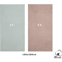 Betz 2 Stück Badetücher Groß Xxl Berlin Größe 100 X 200 cm Badetuch Saunatuch 100% Baumwolle Jade-Cappuccino Betz 2 Stück Badetücher Groß Xxl Berlin Größe 100 X 200 cm Badetuch Saunatuch 100% Baumwolle Jade-Cappuccino von BetzshopBoutique