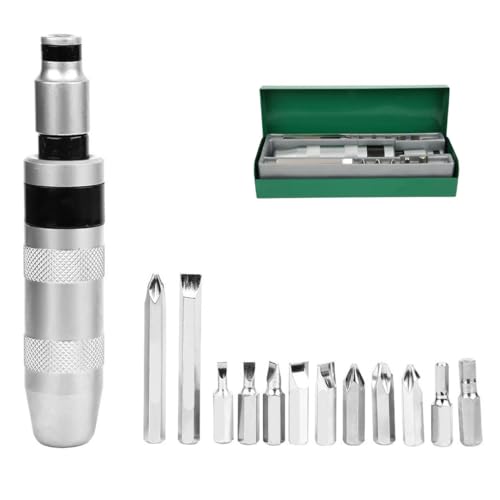 13pcs Schraubendreher -Set mit 12 Bit, Multifunktions -Aufprallschraubendreher -Kreuzschlitz M5 M6 M8 Schraubtreiber Bit Set mit Lagerbox 13pcs Schraubendreher -Set mit 12 Bit, Multifunktions -Aufprallschraubendreher -Kreuzschlitz M5 M6 M8 Schraubtreiber Bit Set mit Lagerbox von Beufee