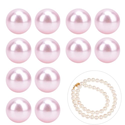 1500 Stück ungebohrte Perlen, Imitationsperlen, Keine Löcher, Perlen zum Basteln, 6 mm, künstliche Kunstperlen, Mini-Perlen, Kleidungsstück, runde Perlen, Dekoration(Rosa) von Beufee