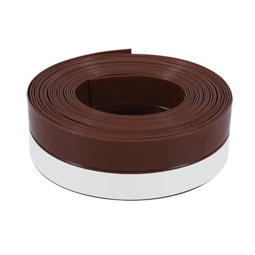 16,4 Ft Dichtungsstreifen Silikon, 35 Mm Dichtungsband Selbstklebend Multifunktions Zugluftstopper Transparent Selbstklebend Dichtungsband Gummi Multifunktions Türbodendichtung Schalldicht (Braun) von Beufee