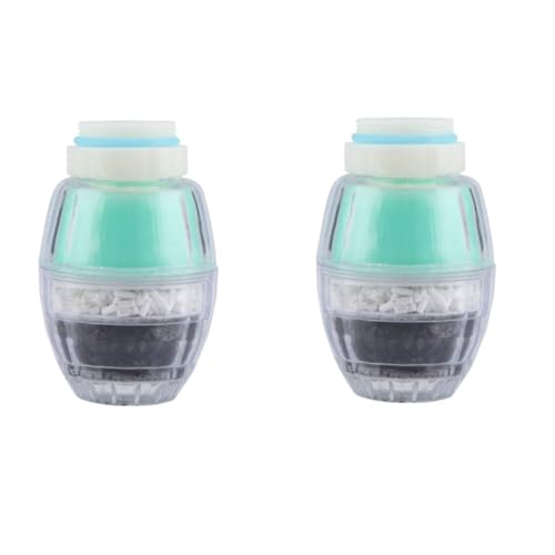 2 Stück Wasserhahn-Wasserfilter, Waschbecken-Wasserfilter, Wasserhahn-Wasserfilter, Luftreiniger, Küchenarmatur-Filtration, Aktivkohle, entfernt Chlor, Fluorid, Schwermetalle, 2 Stück Wasserhahn-Wasserfilter, Waschbecken-Wasserfilter, Wasserhahn-Wasserfilter, Luftreiniger, Küchenarmatur-Filtration, Aktivkohle, entfernt Chlor, Fluorid, Schwermetalle, von Beufee