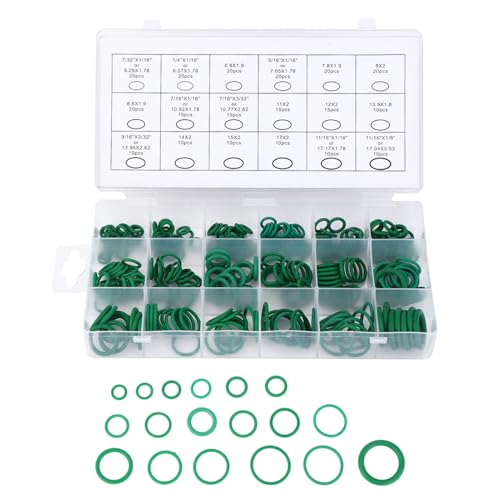 270pcs Gummi -Ring -Sortiment -Kit, 18 Größen Versiegelung der Ringe Dichtung Sortment Set Soddichtdichtung Waschmaschine mit Lagerbox von Beufee
