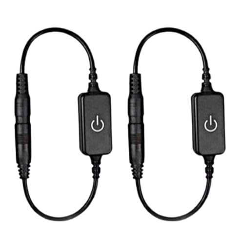 2pcs Touch Dimmer Switch, 12‑24V 4A LED -Streifen Touch Dimmer Color Light Emitting Diodenstreifen Leuchtsensor auf Ausschalter (Schwarz) von Beufee
