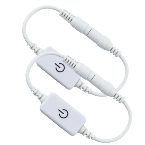 2pcs Touch Dimmer Switch, 12‑24V 4A LED -Streifen Touch Dimmer Color Light Emitting Diodenstreifen Leuchtsensor auf Ausschalter (Weiß) von Beufee