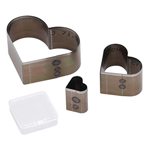 3 Stcs Leder Schnittwesen, Herzform hohl Punch Cutter Leder Stempelhöhle Stanzwerkzeug mit Aufbewahrungsbox für DIY -Handwerk von Beufee