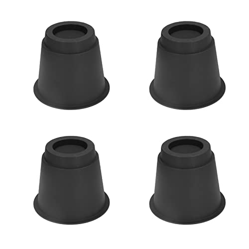 4 PCs Möbel Riser, 5 Zoll Hochleistungsbett Riser Stapelbare Kreis Möbelaufzüge für Bettsofa -Tisch, Schwarz von Beufee