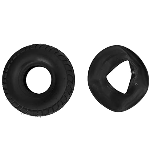 4.10 3.50‑4 Tire and Inner Tube Set, 10 Inch Rubber Tire Pneumatic Tire Replacement with Bent Valve for Hand Trucks Trolleys and More 4.10 3.50‑4 Tire and Inner Tube Set, 10 Inch Rubber Tire Pneumatic Tire Replacement with Bent Valve for Hand Trucks Trolleys and More von Beufee