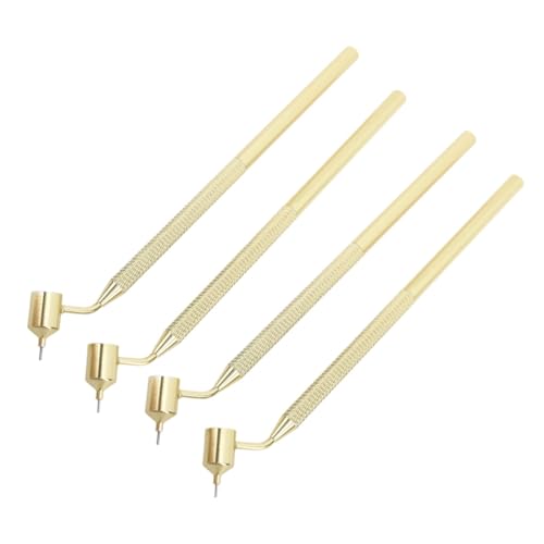 4PCS Fluid Writer Stift, 0,5 mm 0,7 mm Feine Line Malerei Stift Flüssigkeitsschreiber Farbe Applikator Pen schräg Lack Stift zur Reparatur von Beufee