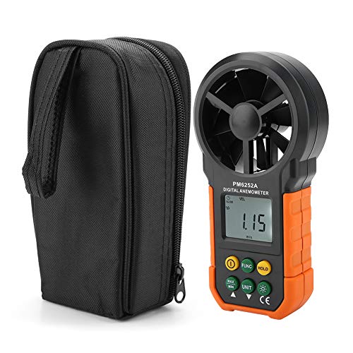 Anemometer, PM6252A Handheld Windgeschwindigkeitsmessgerät Hochgenauige Anemometer Messung von Beufee
