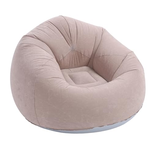 Aufblasbare Couch, aufblasbarer Lounge Stuhl tragbarer Blow -up -Stuhl faul faules Sofa für Wohnzimmer Schlafzimmer Balkon Lesesaal Grau von Beufee