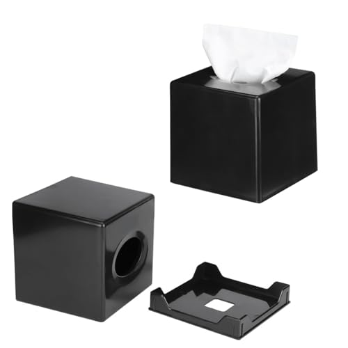 2-Pack Tissue Box Halter, Quadratische Auto Tissue Box Halter Multifunktionale Tissue Storage Box Quadratische Tissue Box Abdeckung Dekorative Tissue Box Organizer für Wohnzimmer von Beufee