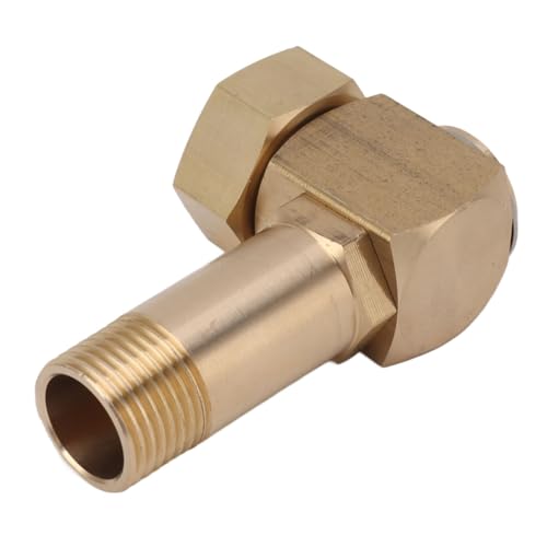 Beufee Garden Schlauch Ellbogenanschluss, Messingadapter Solid Messing Garden Schlauch Ellbogen für den Austausch von Beufee