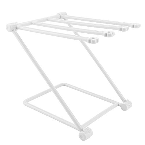 Beufee Kleiner Wäscheständer, Wäschetrockner Compact Klappbar Wäscheständer Geschirrtuchhalter Geschirrtuch Trockengestell Zusammenklappbarer Kunststoff-Küchenarbeitsplatten Organizer(Grau) von Beufee