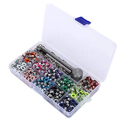 Beufee Metall Ösen, Ösen-Kit Kleidung Eyelet Set mit Ösen-Installation werkzeuge für Taschen schuhe Leder Papier Handwerk DIY-Projekt von Beufee