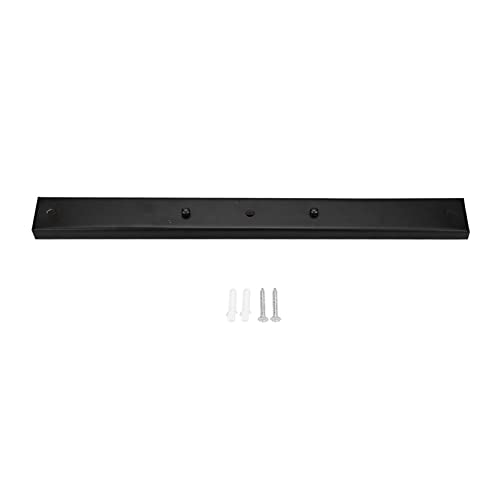Beufee Rechteckiges Deckenbeleuchtungs-Baldachin-Set, Pendelleuchten-Plattenabdeckung, Deckenmontage-Plattenhalter mit Montagematerial für Kronleuchter oder Pendelleuchte (Schwarz) von Beufee