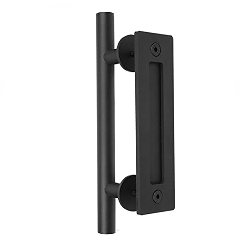 Beufee SHIEF SHARN TOR Finger ziehen, Stahl flacher Bodengriff Pise Long Französisch -Türgriff 4,8 mm (Runder Griff) von Beufee