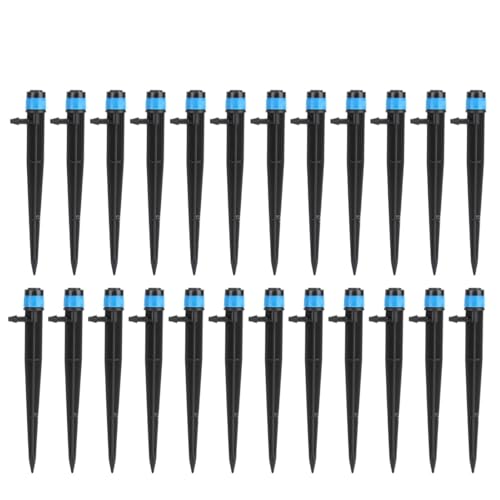 Beufee Tropfemitter, 100pcs 360 Grad Bodeneinsatztyp Tropfbewässerung Emitterer Wasserströme Dripper Sprinker für das Bewässerungssystem von Beufee