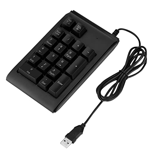 Beufee USB-Nummernblock in 3 Farben, Mechanischer USB-Ziffernblock Mit Kabel, Finanzbuchhaltung, Ziffernblock Mit 19 Tasten, Für Laptop, Desktop-Computer, PC von Beufee