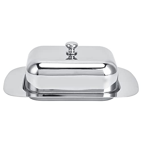 Butterdose aus Edelstahl mit Deckel, Käsebehälter, Butterbehälter, Mehrzweck-Servierschale für Lebensmittel, Tablett für die Küche Butterdose aus Edelstahl mit Deckel, Käsebehälter, Butterbehälter, Mehrzweck-Servierschale für Lebensmittel, Tablett für die Küche von Beufee