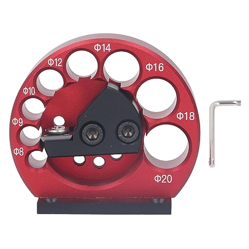 Dübelhersteller Jig -Kit, 8 bis 20 mm Aluminiumlegierkörper Hochgeschwindigkeitsdübel Cutter Platte Rundstange Auxiliary -Werkzeug für Holzbearbeitung von Beufee