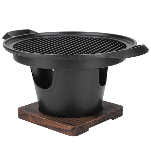 Grillgrill, Haushalt tragbares Mini Rauchlose tragbare Nahrungsmittel -Holzkohle -Herd Barbecue Tools Zubehör 26x21x12,5 cm von Beufee