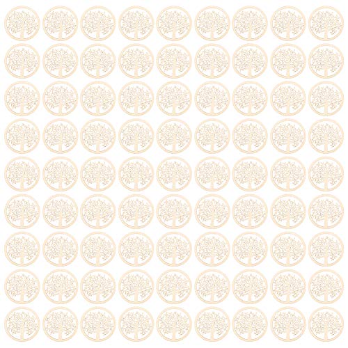 Holzbaum des Lebens, 48pcs Mini Round Tree of Life unvollendete hölzerne Plaque Ray Schnitzdienhandwerk Urlaub Dekoration Ornamente Handwerk Holzbaum des Lebens, 48pcs Mini Round Tree of Life unvollendete hölzerne Plaque Ray Schnitzdienhandwerk Urlaub Dekoration Ornamente Handwerk von Beufee