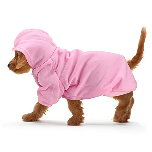 Hundehodie, Hundemantel Hoodies für Katzen Haustier Kleidung Haustier Winter warm warmes Sweatshir Welpenkostüm (XL) von Beufee
