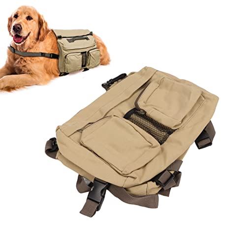 Hunderucksack Für Mittelgroße Und Große Hunde, Hundesatteltasche Mit Seitentaschen, Weste, Hunderucksack Für Reisen, Hundewandergeschirr Für Wandertraining von Beufee