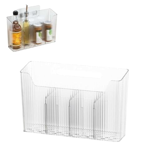 Kleberwand montierte Aufbewahrungsbox, Badezimmerorganisatoren und Lagerbehälter wiederverwendbare Plastikstapel -Dusche Caddy Hanges schwimmende Regale ohne Bohren von Beufee