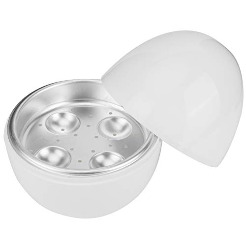 Mikrowellen-Eierkocher, Eierkocher für Mikrowellen-Eierkocher, 4 Kapazität, Haushaltsgeräte, Küchenzubehör, Weiß von Beufee
