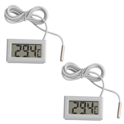 Mini Digital Hygrometer, 2pcs Temperatur Digital LCD -Kühlschrank -Thermometer mit Sondensensor Mini Digital Hygrometer, 2pcs Temperatur Digital LCD -Kühlschrank -Thermometer mit Sondensensor von Beufee