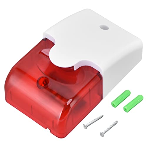 Mini Kabel -Strobe -Sirene, Wired Alarm Strobe Red Light Sound Flash -Summer Siren für das Home Security Alarm System DC12V Mini Kabel -Strobe -Sirene, Wired Alarm Strobe Red Light Sound Flash -Summer Siren für das Home Security Alarm System DC12V von Beufee