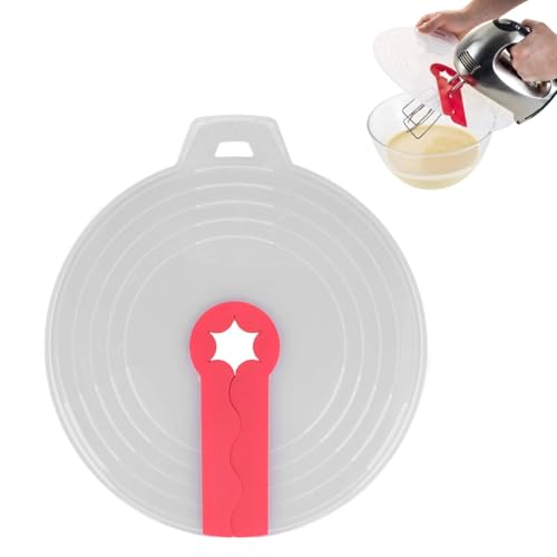Mischschüssel Splitterschutz, PP Silicon Splatter Abdeckungsschutz Ei -Schneebesen Deckel für Eierschüssel zum Kochen backen Mischschüssel Splitterschutz, PP Silicon Splatter Abdeckungsschutz Ei -Schneebesen Deckel für Eierschüssel zum Kochen backen von Beufee
