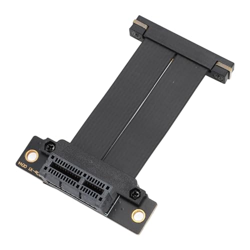 PCIE 4.0 X1 Riser-Kabel Dual rechtwinklig für PCIE Wif-Karte, Soundkarte, Firewire-Karte, USB PCIE-Karte, PCIE-Verlängerungskabel Dual 90 Grad (20cm) von Beufee