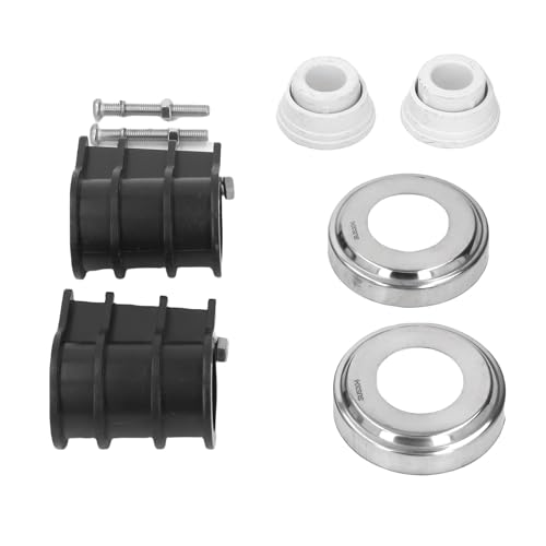 Pool Leiter Ersatzkit, Escutcheon -Teller Stoßstangeschrauben Muttern Anker für 42 -mm -Röhrchen Schwimmbad Handlauf 304 Edelstahl von Beufee