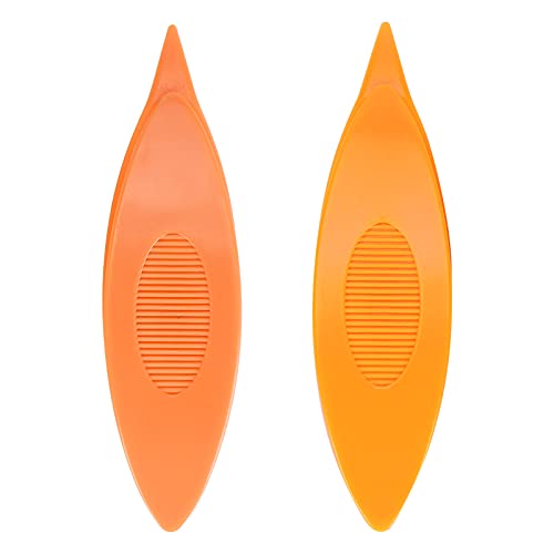 Tatting Shuttles, 2pcs farbenfrohe wiederverwendbare Plastik -Shuttles Hand Bastelwerkzeug Stricken Kunsthandwerkswerkzeug zum Nähen von Stricken (12043 Orange + hell orange) von Beufee