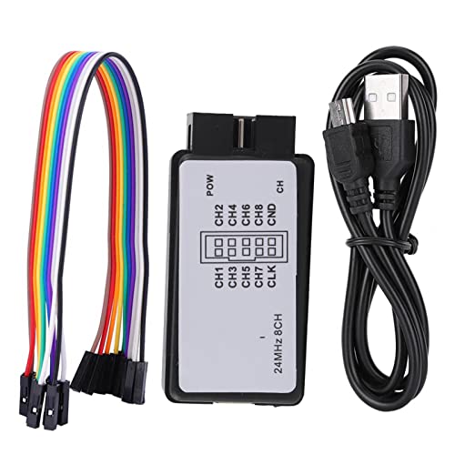 USB -Logikanalysator -Geräte -Set, USB -Kabel 24MHz 8Ch 24MHz 8 Kanal UART IIC SPI Debuggen Mini Digital Logic Analyzer von Beufee